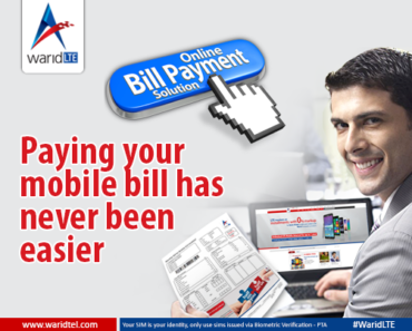 Online Bill Payments in Pakistan by Warid LTE PK