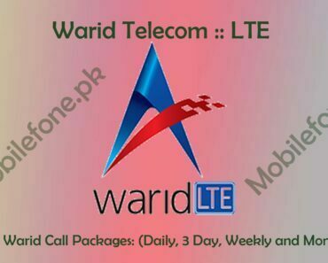 All Warid Call Packages: (Daily, 03 Day, Weekly and Monthly)